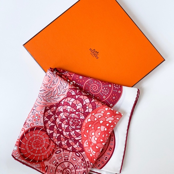 Hermes Accessories - Authentic HERMES 100% Silk Scarf